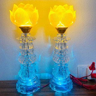 ([ SẴN - G]Hàng Loại 1) ĐÈN THỜ 1 BÔNG cao 30 cm  ( Có bán lẻ 1 chiếc)