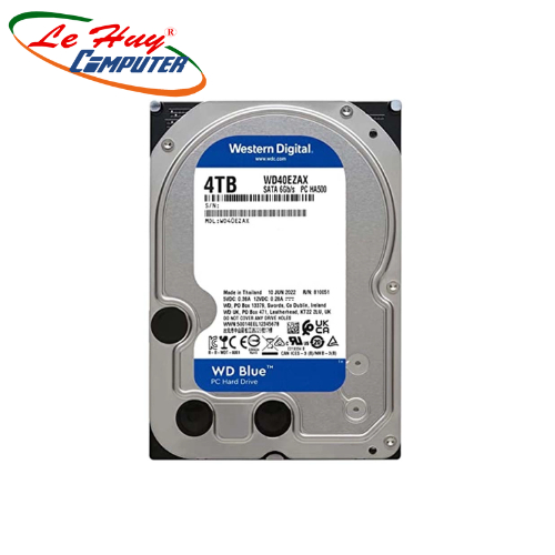 Ổ cứng HDD WD Blue 4TB 3.5 inch SATA III 256MB Cache 5400RPM WD40EZAX