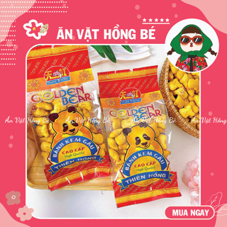 Bánh kem gấu cao cấp Thiên Hồng (gói 180g), bánh gấu kem tuổi thơ, đồ ăn vặt