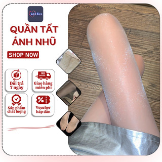 Quần Tất nữ ngọc trai lấp lánh bling bling trong suốt siêu mỏng quyến rũ siêu dai QT16 - Leeva Store