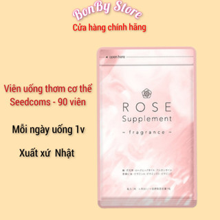 Viên uống hoa hồng thơm cơ thể, khử mùi cơ thể Seedcoms Nhật Bản