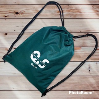 Balo dây rút thể thao tập gym, đi bơi, đá bóng, đựng giày đi học đi chơi vải dù chống thấm màu xanh rêu