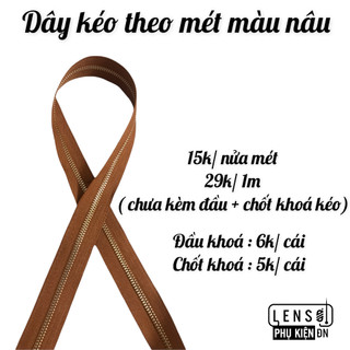 Dây kéo theo mét 24k/m