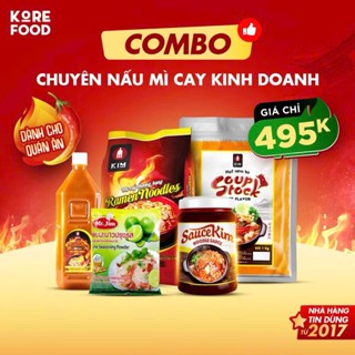 MÌ CAY COMBO NẤU THỬ KINH DOANH (MÌ RAMEN, SỐT ỚT, SỐT MÌ, BỘT CHANH) DÀNH CHO NHÀ HÀNG QUÁN ĂN HÀN QUỐC