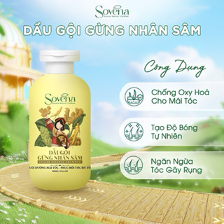 Dầu gội Gừng Nhân Sâm, dầu xả Gừng Sả, dầu gội xả thiên nhiên Hoa Nhài Sovena phục hồi tóc hư tổn, gãy rụng, nuôi dưỡng