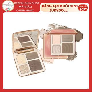  Phấn Tạo Khối Và Bắt Sáng 4 Ô JUDYDOLL Highlight & Contour Palette 9g - Bebeau 