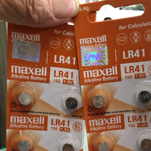 ✅[CHÍNH HÃNG] VỈ 10 viên Pin cúc áo LR41 Maxell AG3 / LR41 Alkaline cho đồng hồ, thiết bị điện tử, P