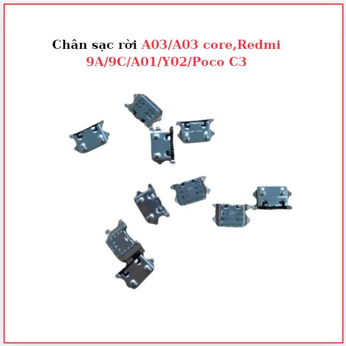 Chân sạc rời A01/redmi 9A/9C/A03/Y02/Poco C3