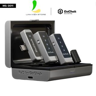 Micro Thu Âm Không Dây GoChek Ultra S24 - Microphone Chuyên Dụng Cho Điện Thoại Tích Hợp 2 Chân Cắm