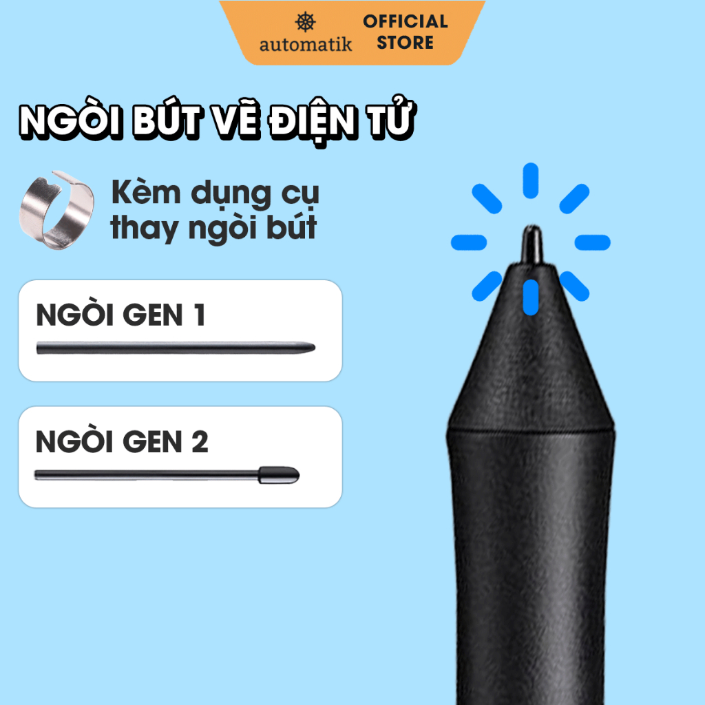 Ngòi Bút Thay Thế Cho Bảng Vẽ Điện Tử Wacom, Phụ Kiện Bút Cảm Ứng Intuos, Wacom One Set 5/10 Chiếc –