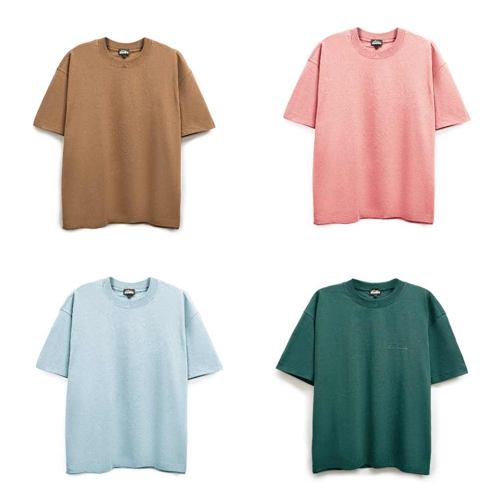 Conic Monotone Series — Sugar Brown/ Avocado/ Sky Blue/ Salmon Tee