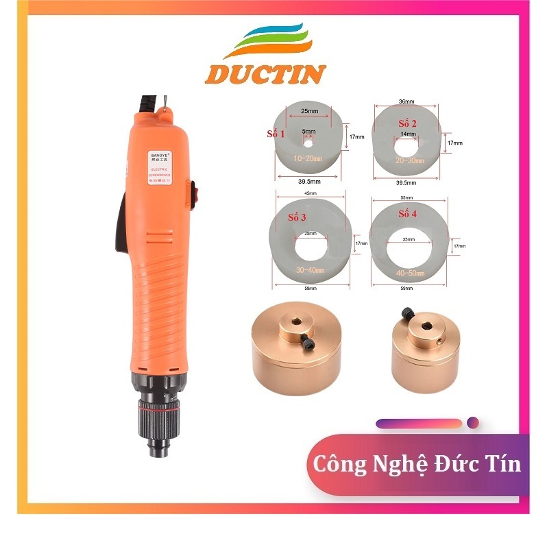 Máy vặn nắp chai lọ cầm tay, chỉnh được lực vặn, vặn nắp từ 1 - 5cm