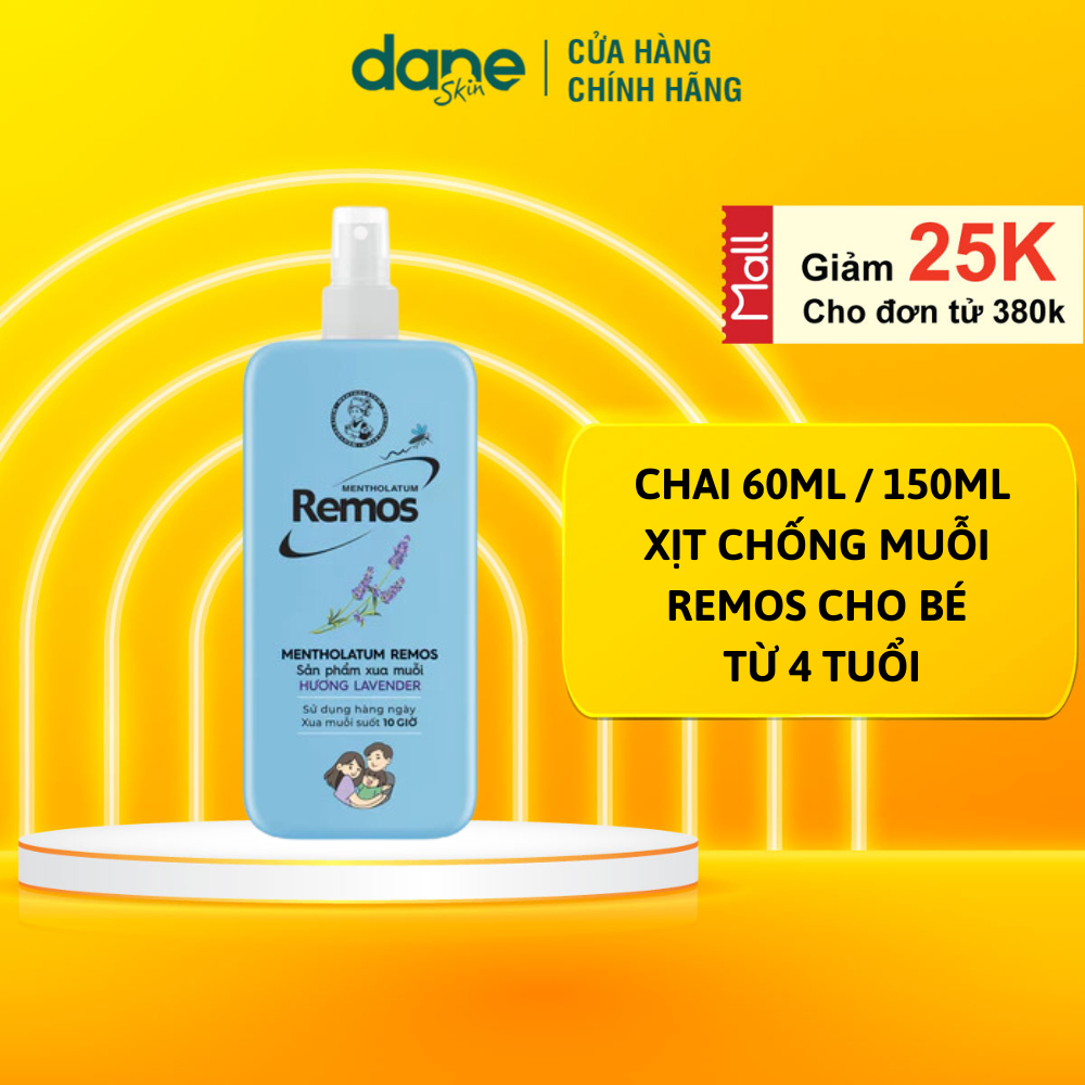 Xịt chống muỗi hương lavender Rohto Mentholatum Remos 60ml/ 150ml