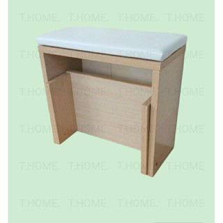 Gấp gọn- Kệ kê chân làm nail bọc da pu,kệ gỗ làm móng spa gấp gọn bọc nệm