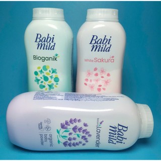 (Hàng mới) Phấn rôm BABI MILD cao cấp cho bé 160g
