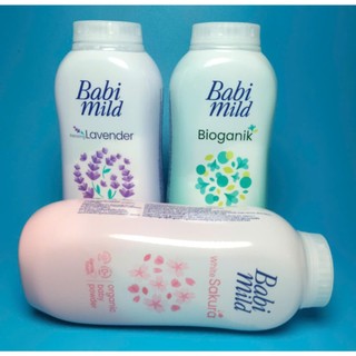 (Hàng mới) Phấn rôm BABI MILD cao cấp cho bé 160g