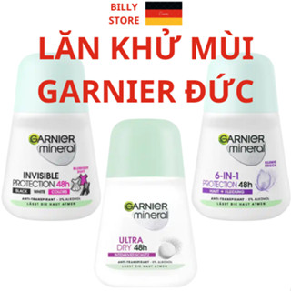 Lăn khử mùi Garnier Mineral 48h sáng da ngừa thâm, ngăn mồ hôi, 50ml( Hàng nội địa Đức)