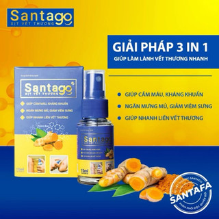 Xịt vết thương santago - giúp nhanh lành vết thương( chai 15ml)