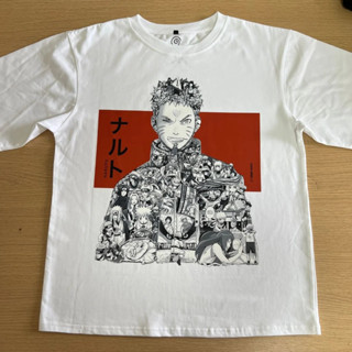 Áo thun Naruto Uzumaki bản không màu cotton 100% hai chiều Oversize, hai màu từ Turned Ninja