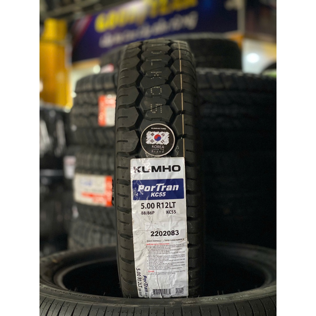 Vỏ Lốp Kumho 500R12 8pr Bố kẽm (lắp được không săm và có săm), Lốp 500-12 lắp xe tải