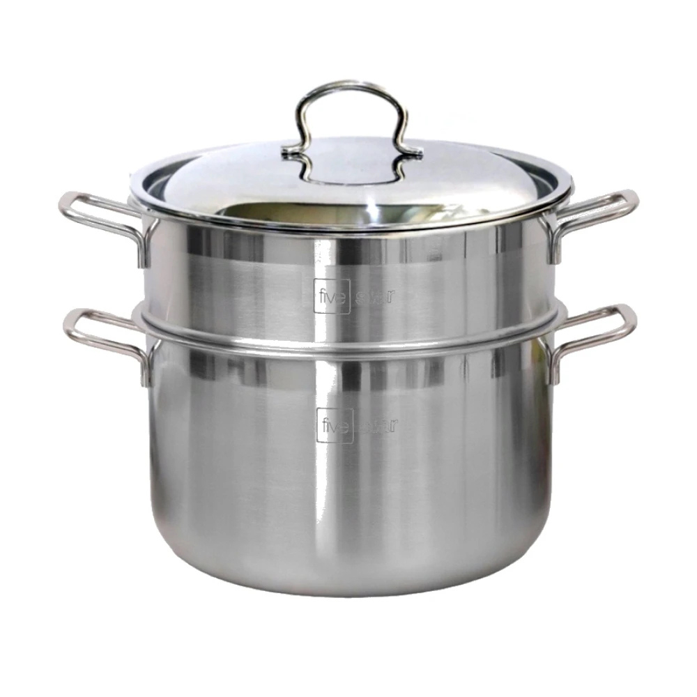 Bộ nồi xửng hấp Inox 3 đáy Fivestar 20/24/26/28/30/32 cm Hàng chính Hãng Bảo Hành 5 năm