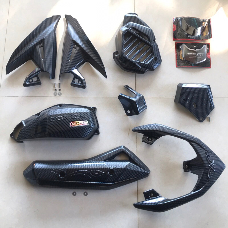 COMBO phụ kiện AB AIR BLADE 2013-2014-2015 Sơn Nhúng Carbon,Hàng loại 1 cao cấp