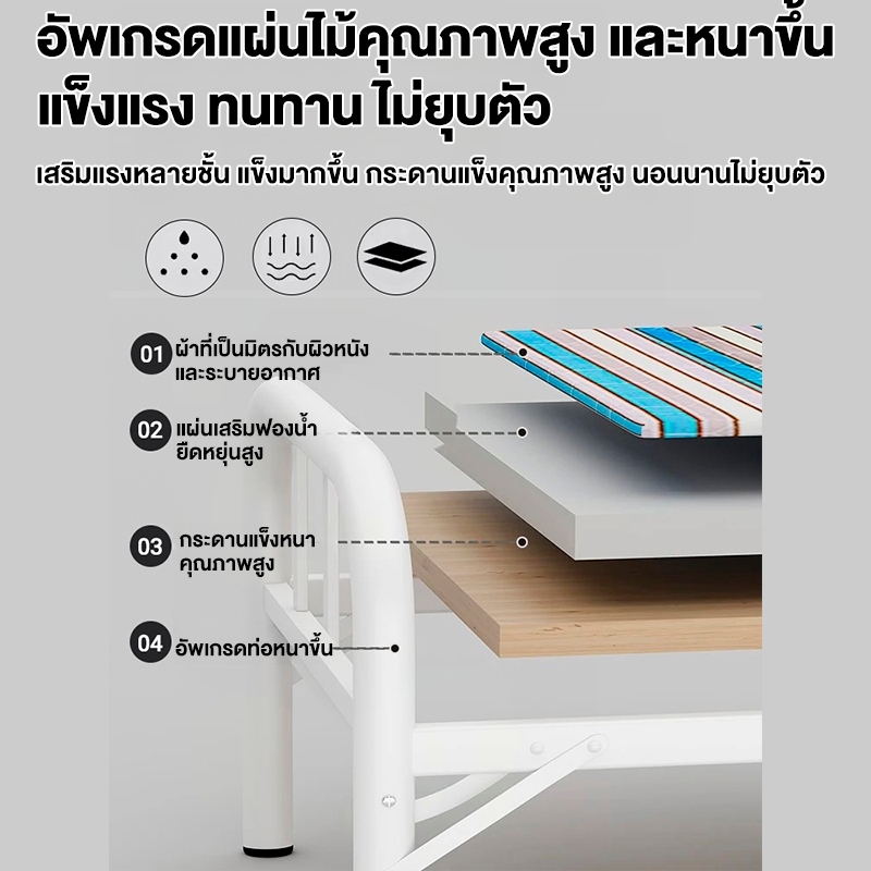 HEINO Giường Gấp Khung Thép Cao Cấp Chắc Chắn Giường Gấp Gọn Nhẹ Bền Bỉ Hàng Nhập Khẩu | BigBuy360 - bigbuy360.vn