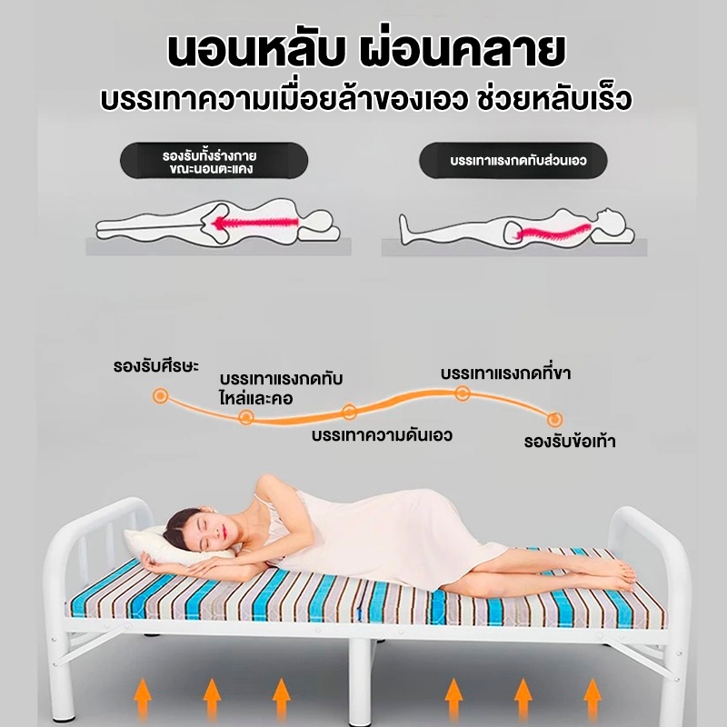 HEINO Giường Gấp Khung Thép Cao Cấp Chắc Chắn Giường Gấp Gọn Nhẹ Bền Bỉ Hàng Nhập Khẩu | BigBuy360 - bigbuy360.vn