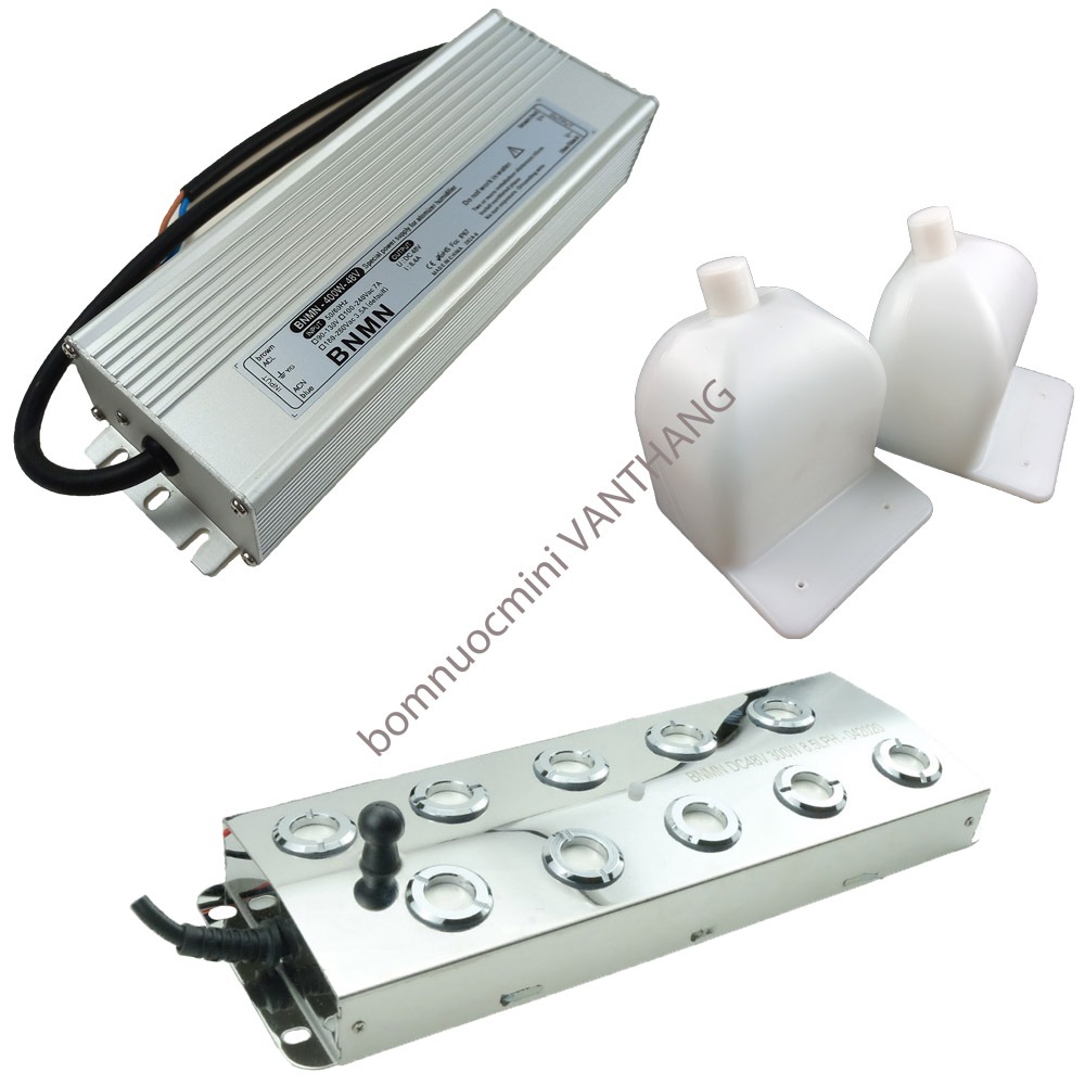 COMBO Phun ẩm 10 Mắt, Nguồn Chống Nước 48V, Nguồn Tổ Ong 48V, Phao Nổi | Vỉ 10 Mắt + 48V 300W + 48V 