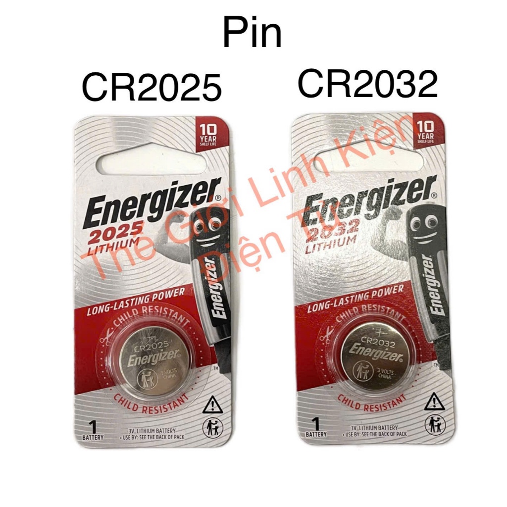 Pin Energizer ( CR2032 - CR2025 ) Lithium 3V Chính Hãng