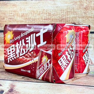   Lốc 6 Lon  Nước Ngọt Xá Xị Có Ga  Heysong Sarsaparilla Đài Loan  330ML - Taiwan Cola 