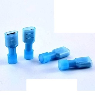 Đầu cos ghim dẹp đực cái bằng đồng [50cái hoặc 25cặp] cốt cắm tụ ắc quy, bình nóng lạnh, bấm nối dây điện MDFN FDFN