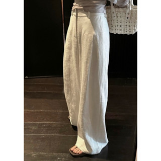 QUẦN LINEN ỐNG SIÊU RỘNG DÀI 105CM CHẤT LIỆU LINEN BABOO CAO CẤP DÀY DẶN SIÊU ĐẸP PHONG CÁCH BASIC HÀN QUỐC DỄ MIX ĐỒ