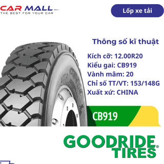 Lốp xe tải GOODRIDE 12.00R20 CB919 CHINA