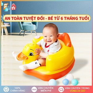 Ghế Hơi Tập Ngồi Cho Bé,Ghế Phao Tập Ngồi Cho Bé Từ 6 Tháng Tuổi Hình Vịt Vàng Nhỏ Có Nhạc
