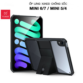 [Hỏa Tốc HCM] Ốp lưng XUNDD iPad Mini 6/7/ Mini 5/4 (Beatle Stand Series) Chống shock, Mặt lưng trong, Viền TPU- Đen