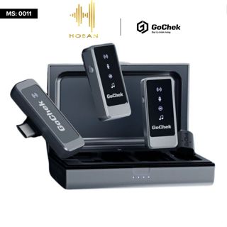 Micro Thu Âm Không Dây HOSAN Ultra S24 ( S24 - 03 ) Bộ 02 Mic Có Hộp Sạc Tích Hợp Hai Đầu Chuyển