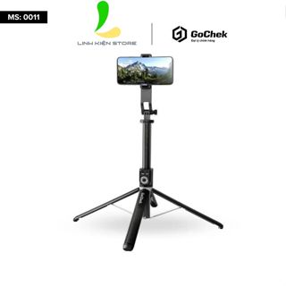 Gậy Chụp Ảnh GoChek SS100 - Tripod/ Selfi Bluetooth Điện Thoại, Livestream, Vlog Đa Năng Kéo Dài 2m2