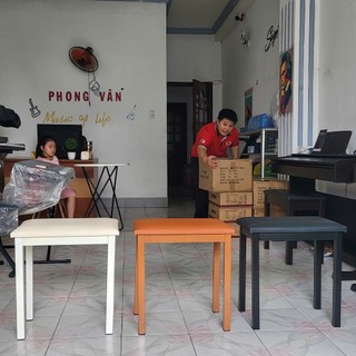 Ghế ngồi cho đàn organ, piano, guitar tháo rời 4 chân rất tiện lợi