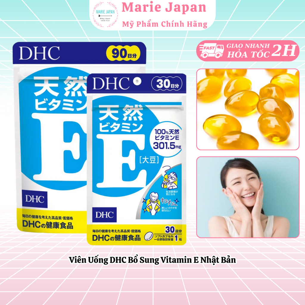 Viên Uống DHC Bổ Sung Vitamin E Nhật Bản