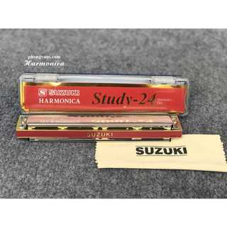 Kèn Harmonica Tremolo Suzuki Study 24 holes