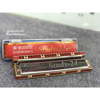 Kèn Harmonica Tremolo Suzuki Study 24 holes