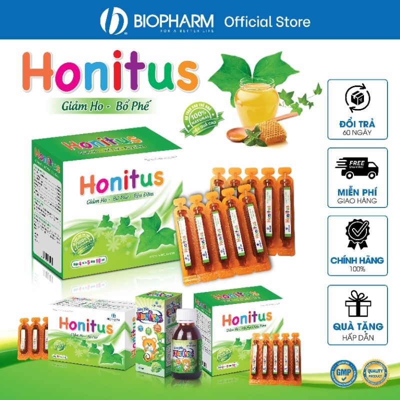Siro HONITUS - Giảm ho, bổ phế