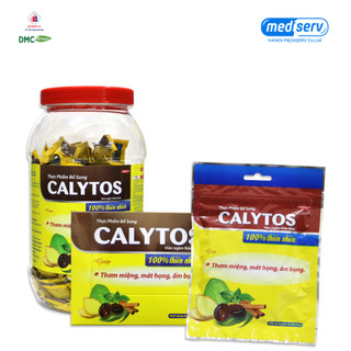 Kẹo ngậm thảo dược Calytos Domesco - Thơm miệng, mát họng, ấm bụng - Hộp 100 cái/ Túi 20 cái - Date 19/05/2025