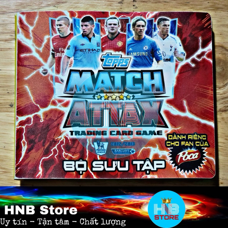[Cực hiếm] Full album cầu thủ 88/88 thẻ - Match Attax Poca 12/13