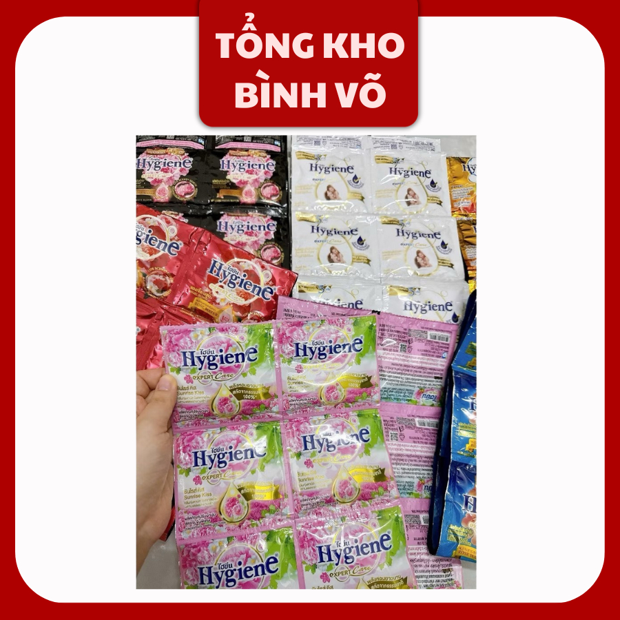 NPP Nước xả Hygen dây 12 gói Nội Địa Đủ màu