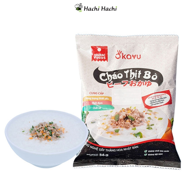 Cháo thịt bò Asuzac 36g - Hachi Hachi Japan Shop