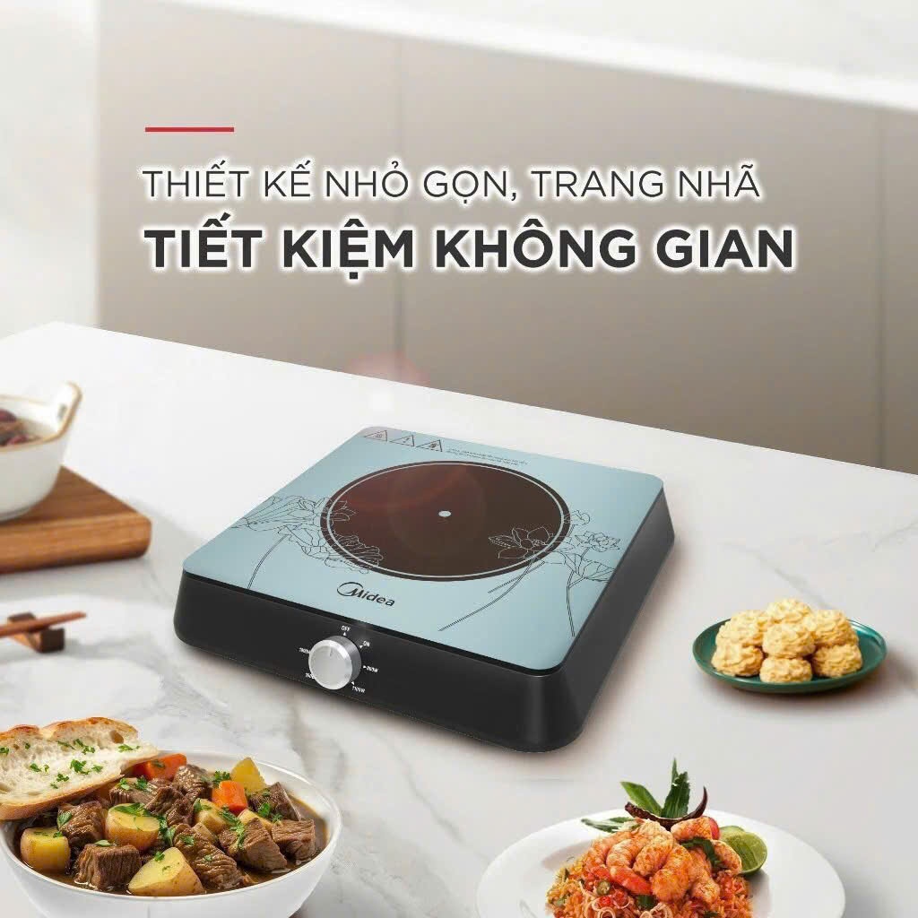 Bếp từ đơn Media - tặng kèm nồi