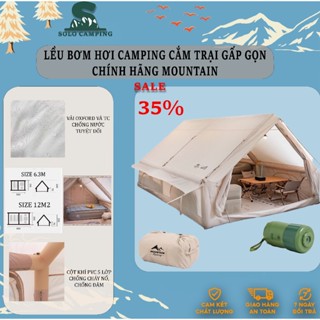 Lều dã ngoại bơm hơi Mountain, Lều Glamping bơm hơi 6-8 người, Lều hơi camping, Lều cắm trại bơm hơi tiện lợi chính hãng
