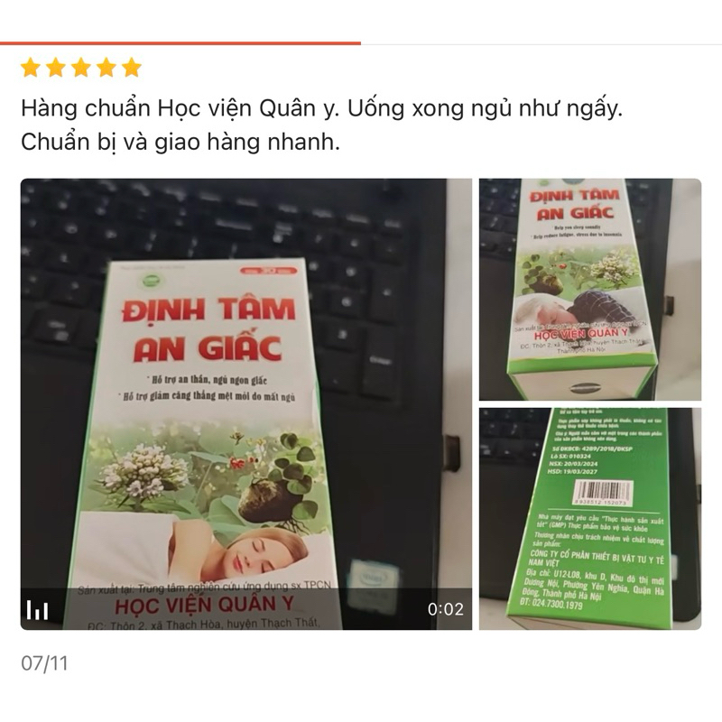 Thanh lý vỏ hơi móp do vận chuyển Định tâm an giấc giúp ngủ ngon giấc hạn 2027